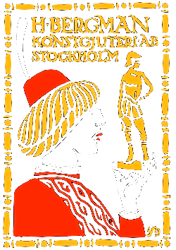 Herman Bergman Konstgjuteri Aktiebolag logotyp
