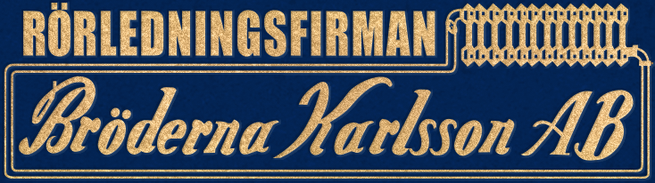 Rörledningsfirman Bröderna Karlsson Aktiebolag logotyp