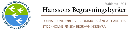 Hanssons Begravnings- & Eldbegängelsebyrå AB logotyp