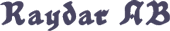 Raydar Aktiebolag logotyp