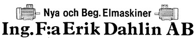 Ingenjörsfirman Erik Dahlin Aktiebolag logotyp