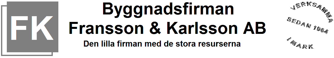 Byggnadsfirman Fransson & Karlsson Aktiebolag logotyp