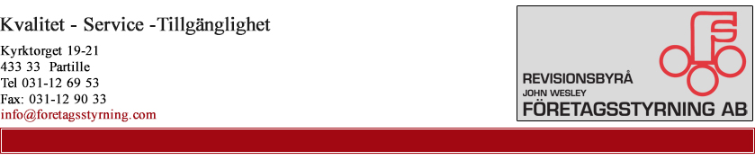 John Wesley Företagsstyrning Aktiebolag logotyp