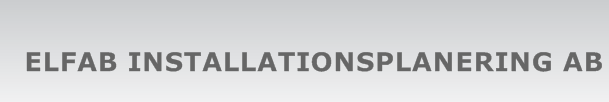 ELFAB Installationsplanering Aktiebolag logotyp