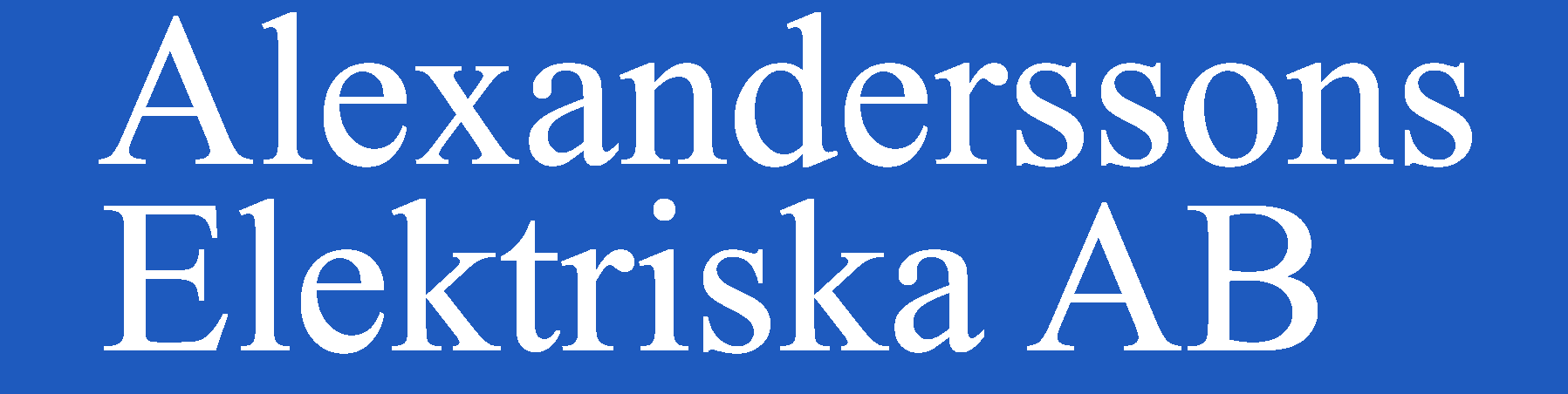 Alexanderssons Elektriska Aktiebolag logotyp