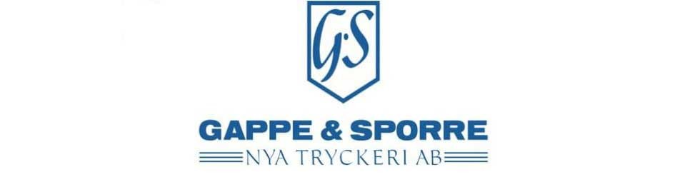 Gappe & Sporre Nya tryckeri Aktiebolag logotyp