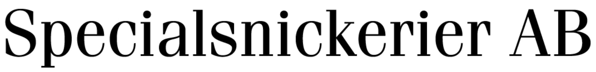 Veinge Specialsnickeri Aktiebolag logotyp