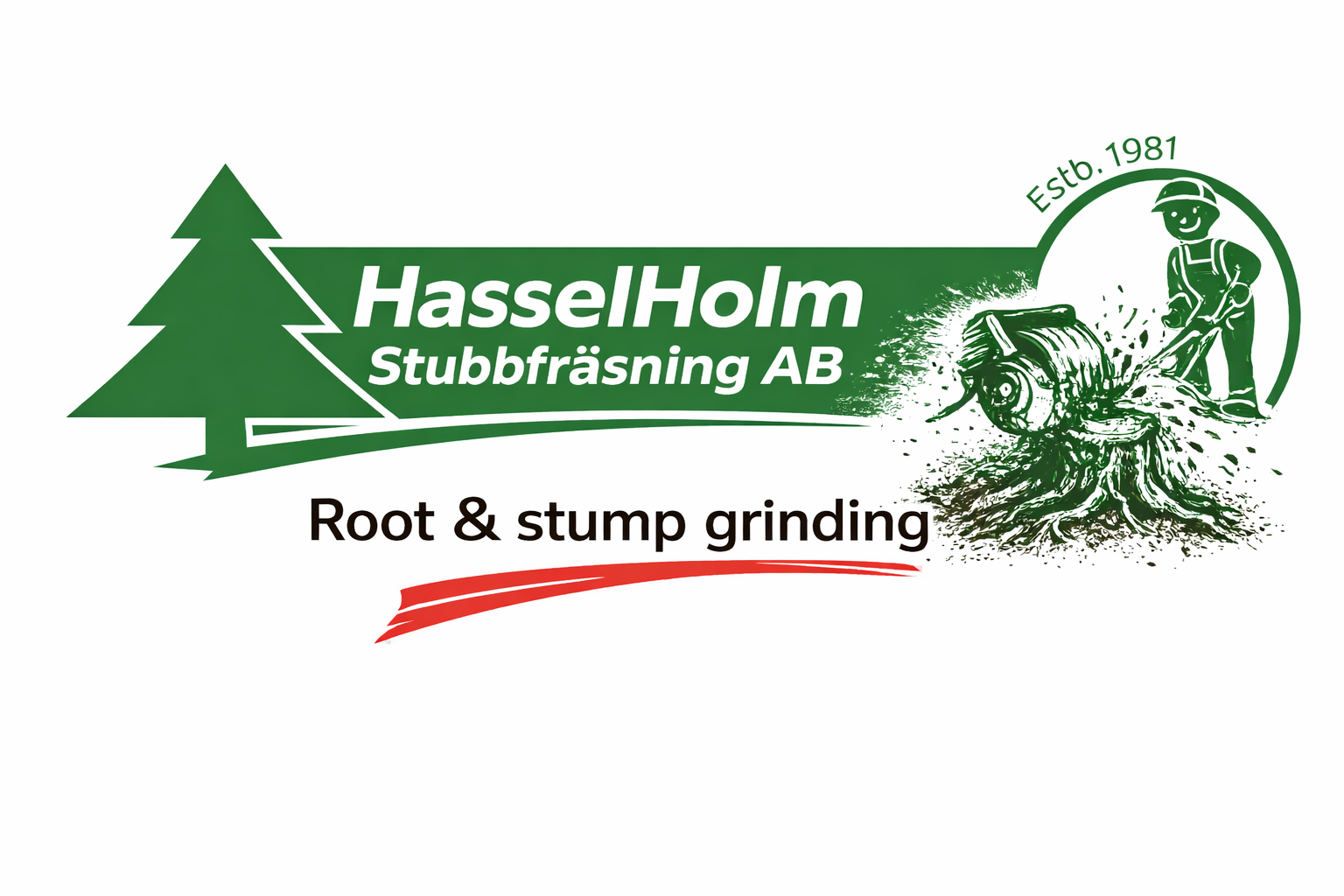 Hasselholm Stubbfräsning AB logotyp