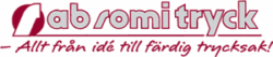 AB ROMI TRYCK logotyp