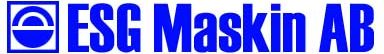 E.S.G. Maskin Aktiebolag logotyp