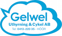 GELWEL uthyrning & cykel Aktiebolag logotyp