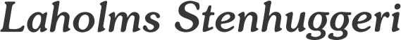 Laholms Stenhuggeri Aktiebolag logotyp