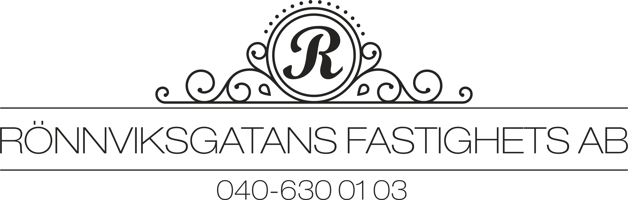 Rönnviksgatans Fastighets AB logotyp