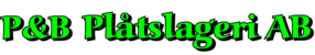 P & B Plåtslageri Aktiebolag logotyp
