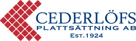 Cederlöfs Plattsättning Aktiebolag logotyp
