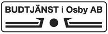 Budtjänst i Osby Aktiebolag logotyp