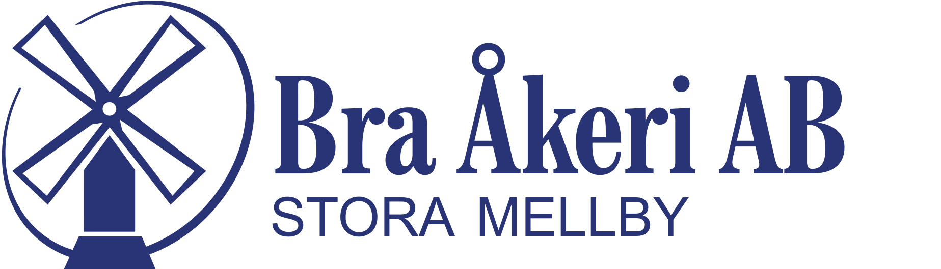 BRA ÅKERI I STORA MELLBY Aktiebolag logotyp