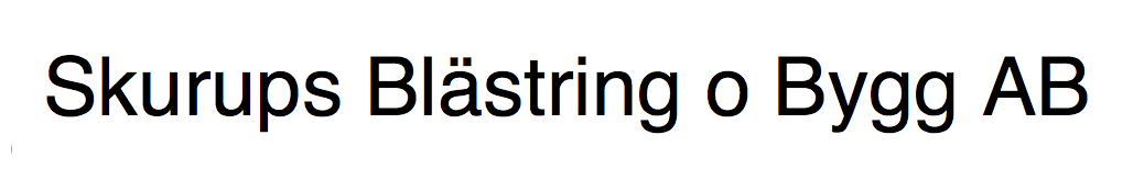 Skurups Blästring o Bygg AB logotyp
