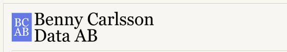 Benny Carlsson Data Aktiebolag logotyp