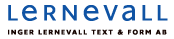 Inger Lernevall text & form AB logotyp