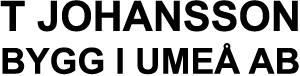 T. Johansson Bygg i Umeå AB logotyp