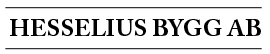 Hesselius Bygg AB logotyp
