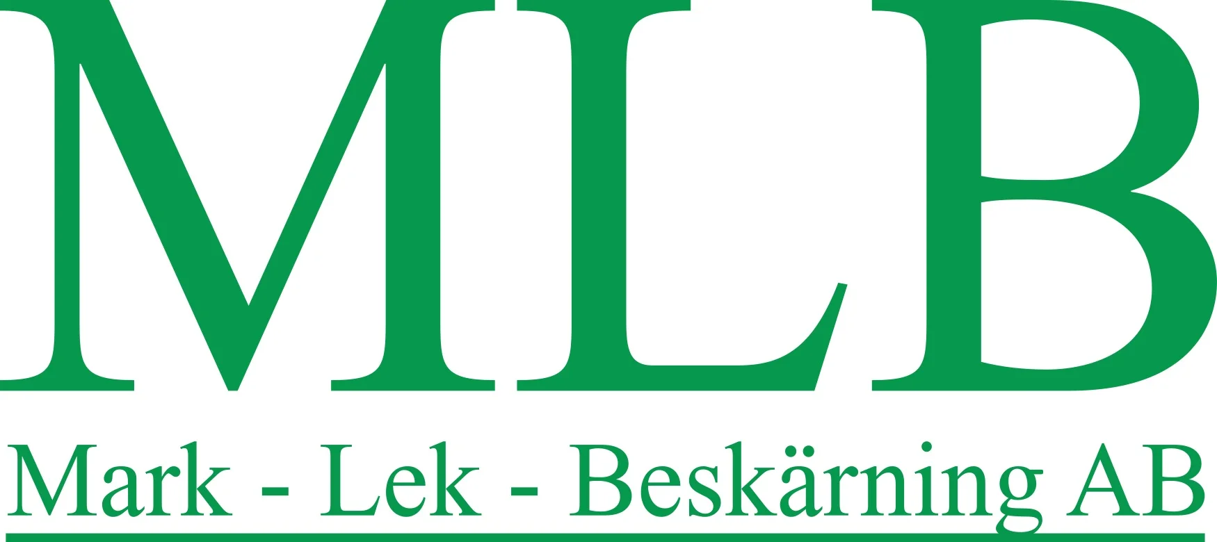 MLB Mark- Lek- Beskärning AB logotyp