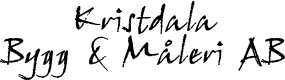 Kristdala Bygg och Måleri AB logotyp