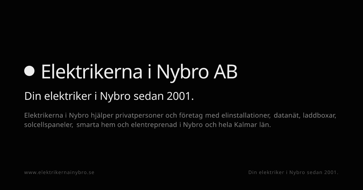 Elektrikerna i Nybro AB logotyp