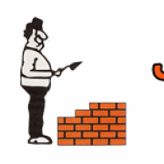 M Jakobssons Mur & Puts AB logotyp