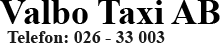 Valbo Taxi AB logotyp