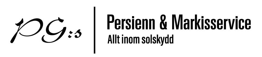 PG:s Persienn & Markisservice AB logotyp