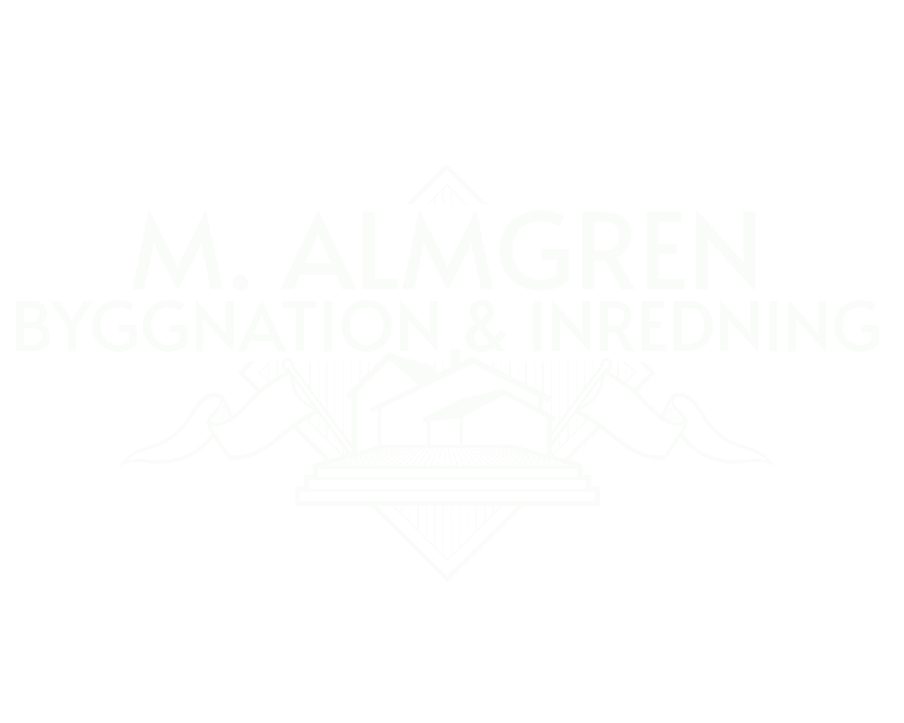 M.Almgren byggnation & musik AB logotyp