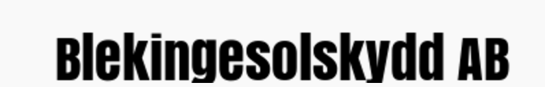 Blekinge Solskydd AB logotyp