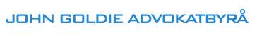 John Goldie Advokatbyrå Aktiebolag logotyp