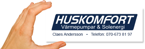 Huskomfort Värmepumpar Sverige AB logotyp