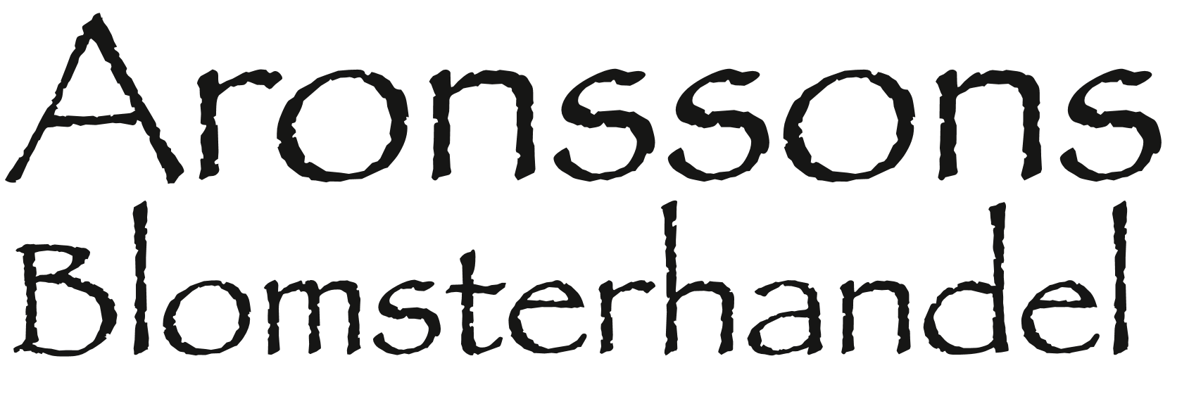 AB Aronssons Blomsterhandel logotyp