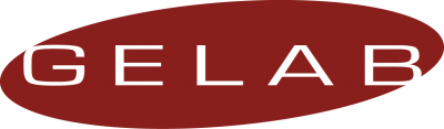 Gäddede Elektronik Aktiebolag, GELAB logotyp