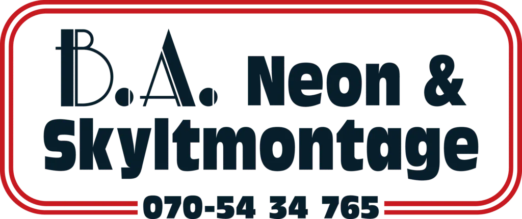BA NEON & SKYLTMONTAGE AB logotyp