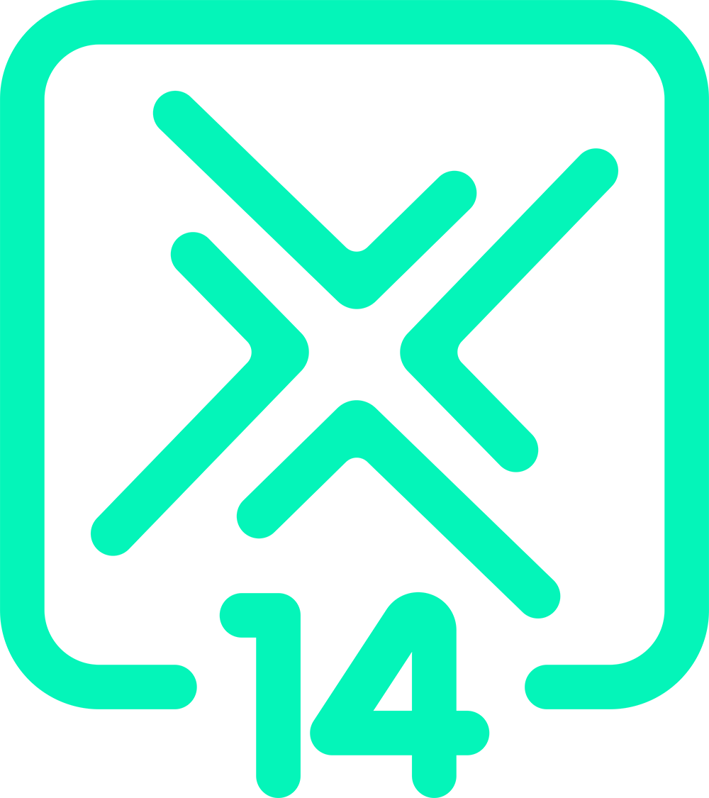 X14 kod & infrastruktur AB logotyp