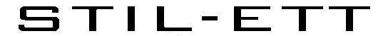 Stil Ett Outlet Kläder AB logotyp