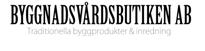 Byggnadsvårdsbutiken i Västerås AB logotyp