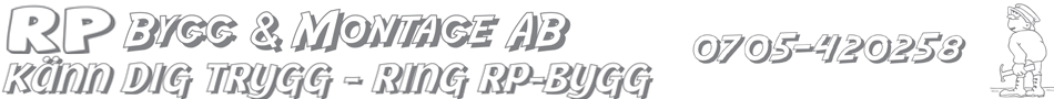 Ronnie Pettersson Bygg & Montage AB logotyp
