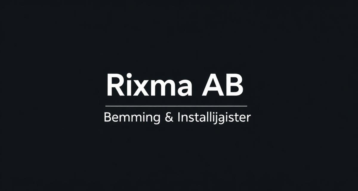 Rixma Aktiebolag logotyp