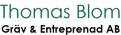 Thomas Blom Gräv & Entreprenad AB logotyp