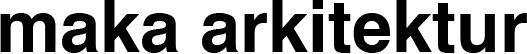 MAKA ARKITEKTUR AB logotyp