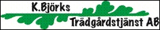 K Björks Trädgårdstjänst AB logotyp