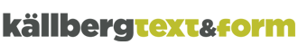 Källberg Text & Form AB logotyp