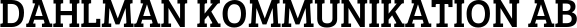 Dahlman Kommunikation AB logotyp