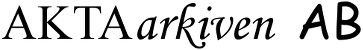 AKTAarkiven AB logotyp